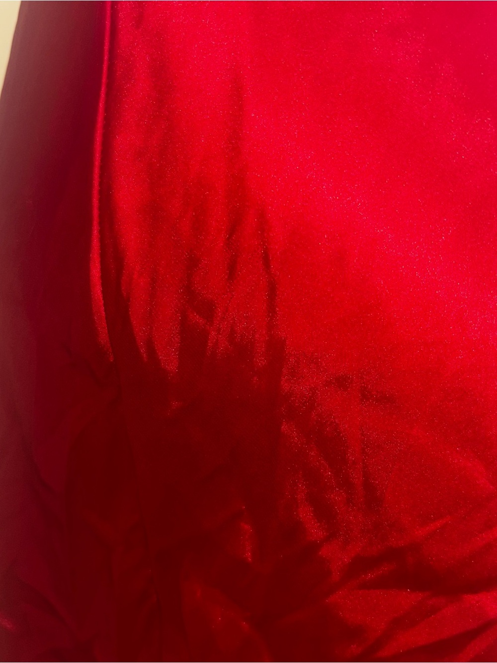 Linea Donatella Red Satin Chemise with Matching Robe - Picture 11 of 12